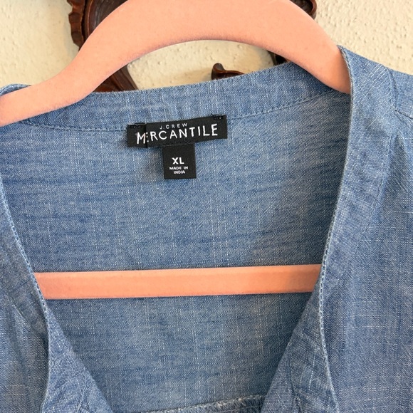 JCrew long sleeve bib-stitched blouse - Picture 2 of 11